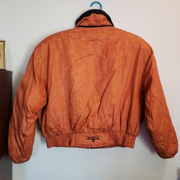 Obermeyer rust orange vintage ski jacket winter coat women's S M - Picture 2 of 4